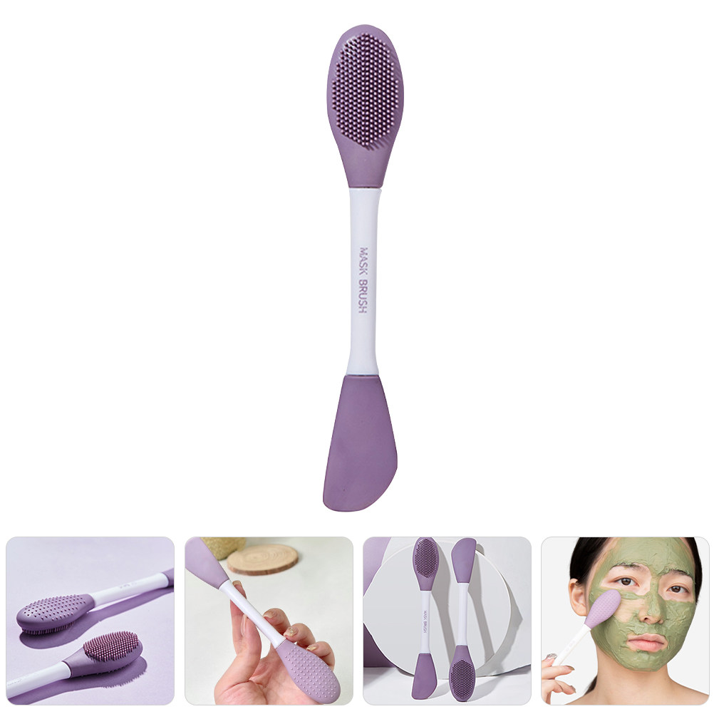 Silicone Face Scrubber Electric - فرشاة قناع سيليكون مزدوجة الرأس، أداة