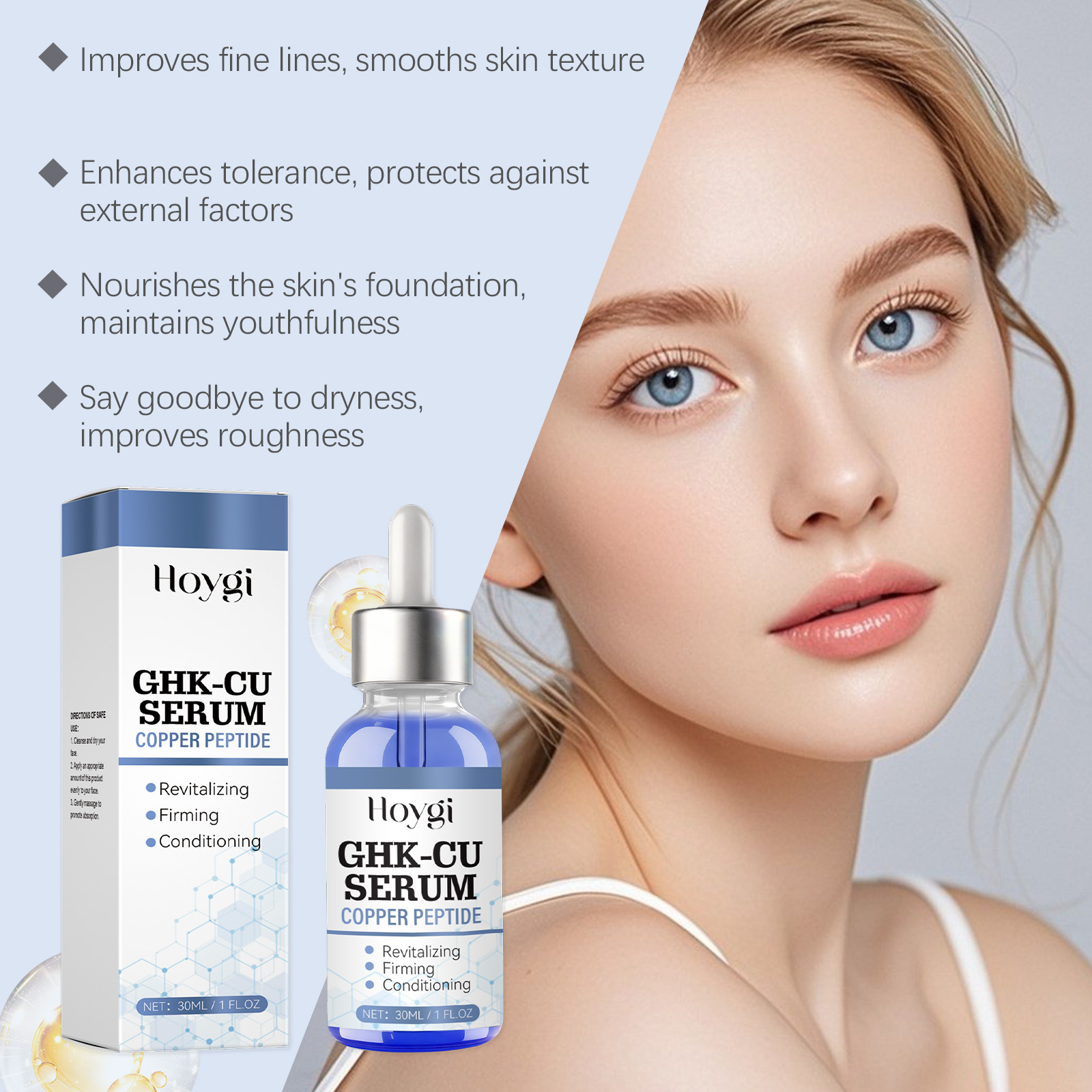 سيروم ببتيد النحاس 30 مل GHK-C - مراجعة Hyaluronic Acid Facial Serum وسعره
